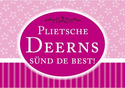 Plattdeutscher Magnet Plietsche Deerns von Lütt Stina