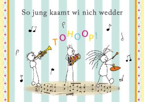 Plattdeutsche Geburtstagskarte Tohoop von Lütt Stina