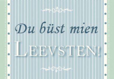 Plattdeutscher Magnet Leevsten von Lütt Stina