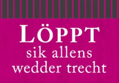 Plattdeutscher Magnet Löppt sik von Lütt Stina