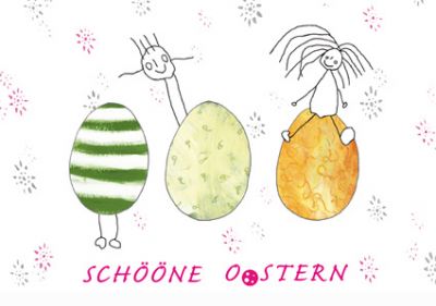 Osterkarte Ostern von Lütt Stina