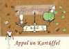 Plattdeutsche Rezeptkarte Appel un Kartüffel von Lütt Stina Innenseite mit Rezept